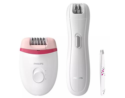 Philips Satinelle Essential Epilierer Set inkl. Przisionsepilierer+Pinzette