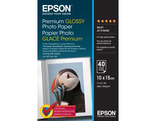 Epson Premium Glossy Photo 10x15 255g, 40 Blatt, S042153