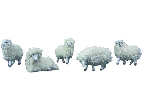 Botanic Haus Krippenfiguren Wollschafe fr Figuren 9-10 cm, H: 5.5 cm