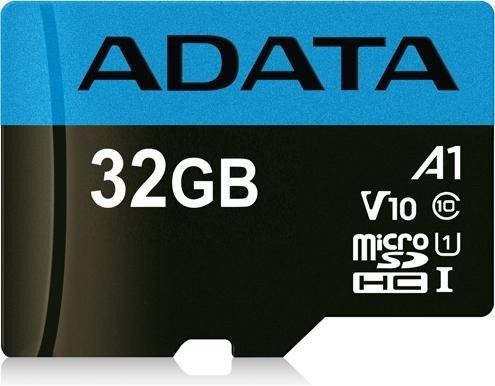 ADATA SDHC Card 32GB A1, Class 10 Bis zu 100 MB/25 MB pro Sek, -25 bis 85 C