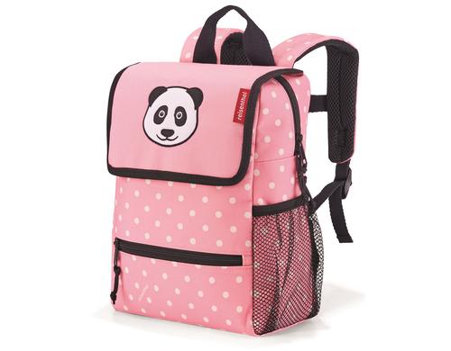 Reisenthel Kinderrucksack backpack kids 5l panda dots pink, 21 x 28 x 12 cm