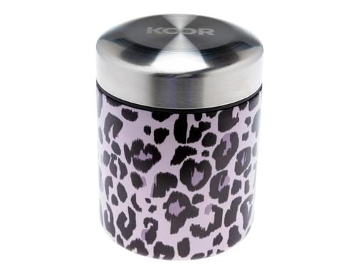KOOR Food Pot Thermo 400ml White Leopard Stainless Steel, doppelwandig