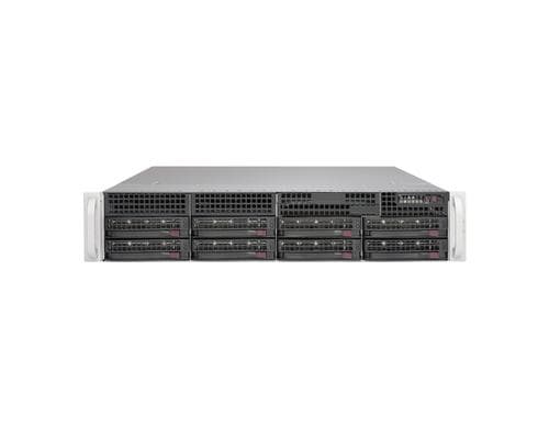 Supermicro SC825TQC-R802LP: Servergeh. 19 8 SAS/SATA Hotswap Bays, 800W Redundant NT