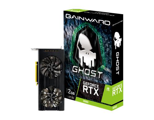 Gainward RTX3060 Ghost, 12GB GDDR6 LHR GeForce RTX3060, 3x DP, 1x HDMI