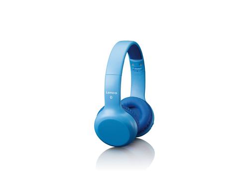 Lenco HPB-110 BL, Kinderkopfhrer On-Ear Blau, Bluetooth