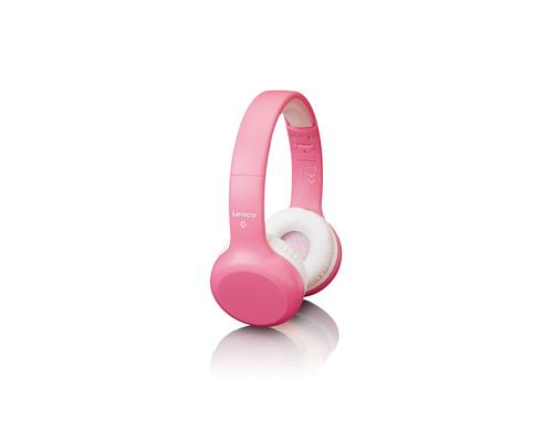 Lenco HPB-110 PI, Kinderkopfhrer On-Ear Pink, Bluetooth