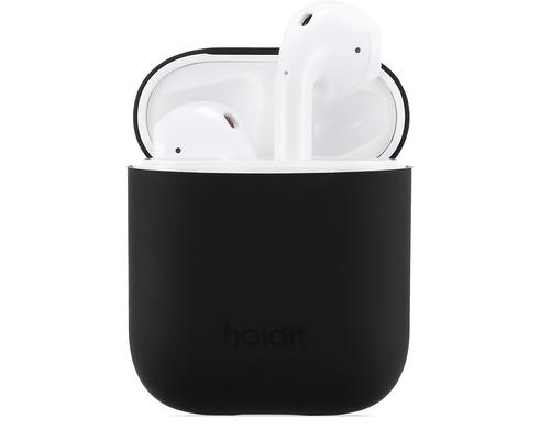 Holdit Silikon Airpods Case Black fr Apple Airpods