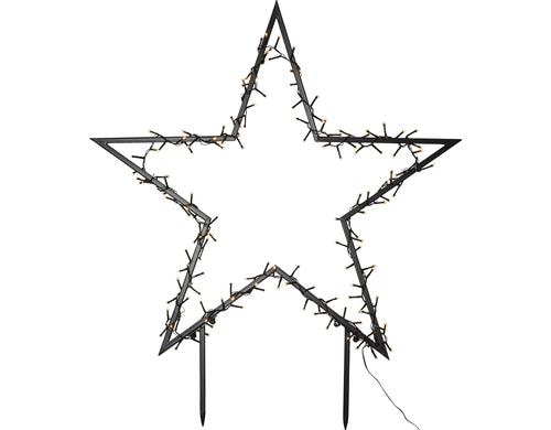 Star Trading Outdoor Dekoration Spiky 3 cm x 90 cm x 80 cm, 150 LEDs, Outdoor