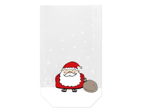 B+C Klarsichtbeutel Weihnachtsmann 10 Stck, Grsse: 11.5 x 19 cm