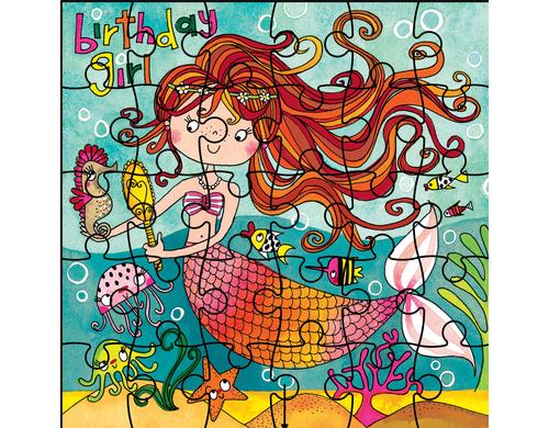 Rachel Ellen Glckwunschkarten Puzzle Meerjungfrau, 1 Stck