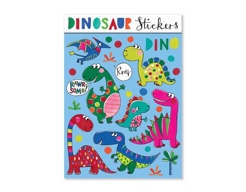 Rachel Ellen Stickerbuch Dinosaurier 12.9x17.8 cm, 4 Bogen mit 80 Sticker