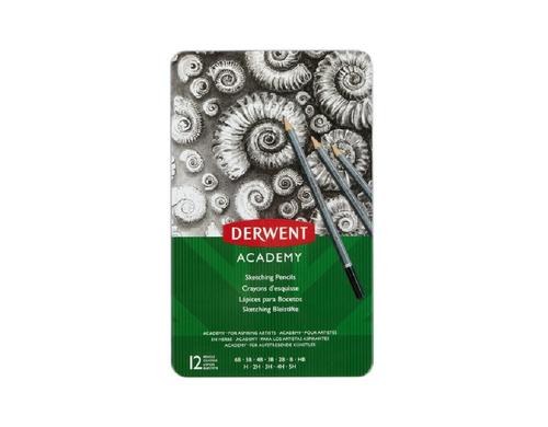 Derwent Academy Sketching Tin (6B-5H) 12 Stk.