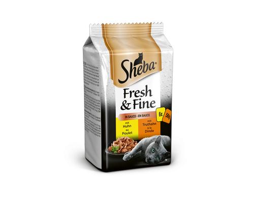 Sheba Fresh & Fine in Sauce Geflgel Variation, 6x50g