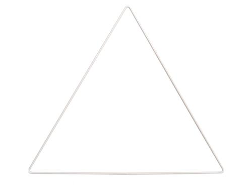 Rico Metallring Dreieck, weiss 30 cm