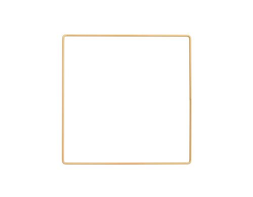 Rico Metallring Quadrat, gold 20 cm