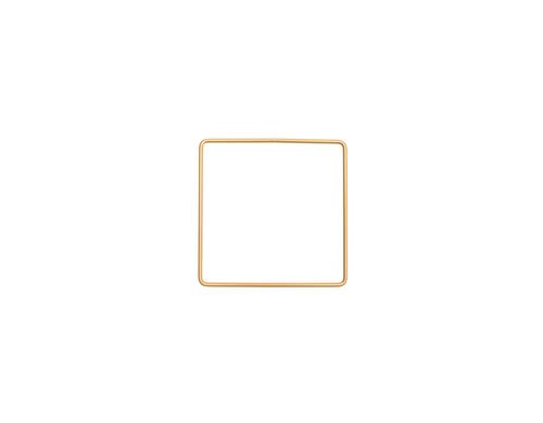 Rico Metallring Quadrat, gold 10 cm