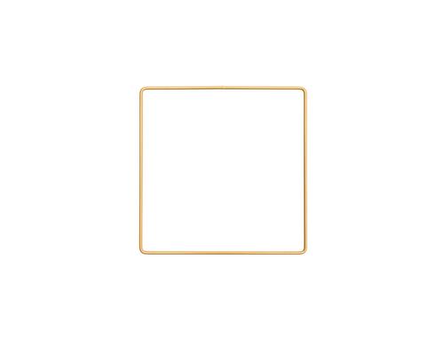 Rico Metallring Quadrat, gold 15 cm