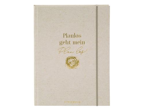 Goldbuch Notizbuch Planlos geht mein... A5, dotted, 100g/m2, Leinenstruktur