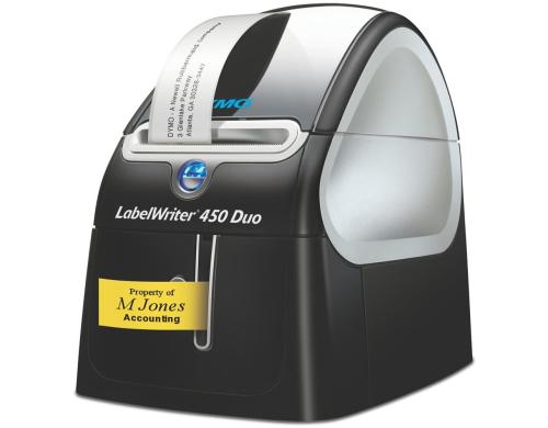 DYMO LabelWriter 450 Duo, Etikettendrucker für LW-Etiketten und DYMO D1-Bänder