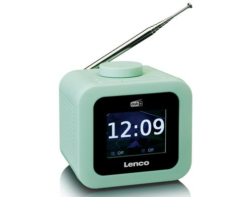 Lenco CR-620 DAB+ Radiowecker grn, LCD-Farbdisplay, 3.5mm In