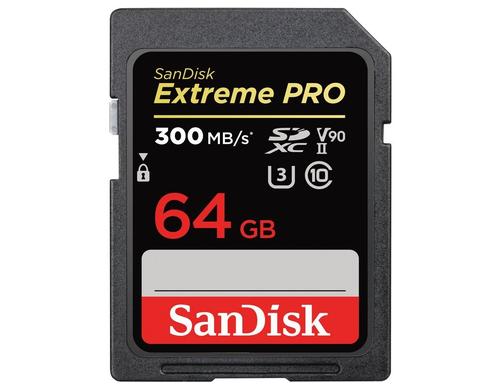 SanDisk SDXC Card Extreme PRO UHS-II 64GB lesen 300MB/sec, schreiben 260MB/s