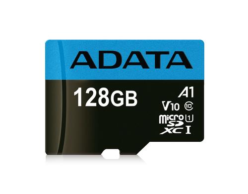 ADATA SDXC Card 128GB A1, Class 10 Bis zu 100 MB/25 MB pro Sek, -25 bis 85 C