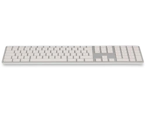 LMP Bluetooth Tastatur WKB-1243, CH-Layout Zahlenblock, 110 Tasten, <4G., Silber