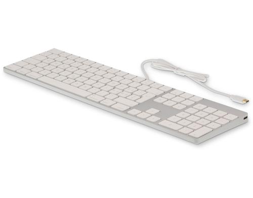 LMP USB-C Tastatur KB-1843, CH-Layout Zahlenblock, 106 Tasten, Silber
