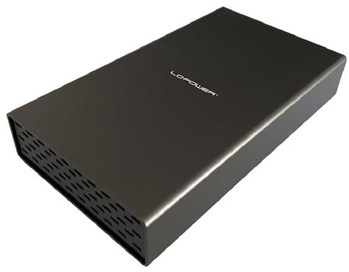 LC-Power ext. 3.5 Gehuse LC-35U3 schwarz, USB3.0, fr SATA HDD, mit HUB