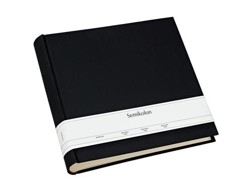 Semikolon Album  Xlarge Schwarz 32 x 31 cm, 130 Seiten(cremefarbig)