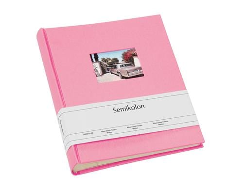 Semikolon Album  Finestra Medium Rosa 21.6 x 25.5 cm, 80 Seiten(cremefarbig)