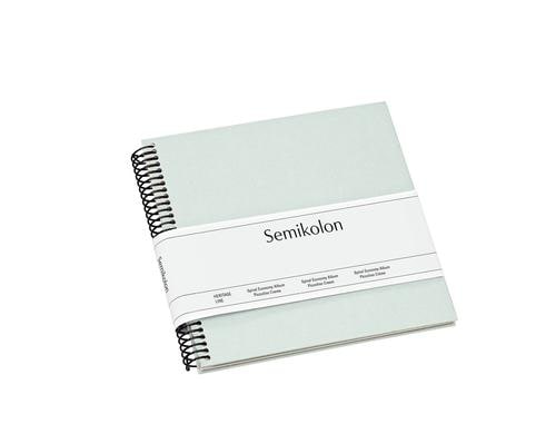 Semikolon Fotoalbum Efalinbezug 17 x 17cm Moss, 20 cremefarbige Seiten