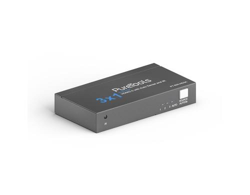 PureTools PT-SW-HD3A Switch 3x1, HDMI, Auto Sense, 4K