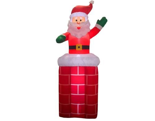 FTM selbstaufblasender Weihnachtsmann mit LED, H 150cm