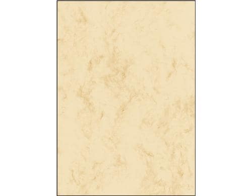 Sigel Marmor-Papier, beige, beidseitig (Ink/Laser/Copy) 90g, A4, 100 BL