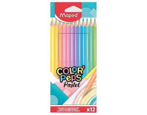 Maped Farbstifte Color Peps Pastell, 12 Stck