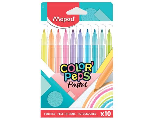 Maped Filzstifte Color Peps Pastell, 10 stck