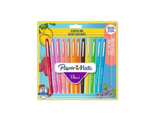 Papermate Flair SCENTED M, 0.7mm, mehrere Farben, 12 Stk. Blister