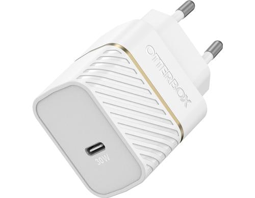 Otterbox Lagegert Single Fast Charging USB-C, White, 30W Fast Charge