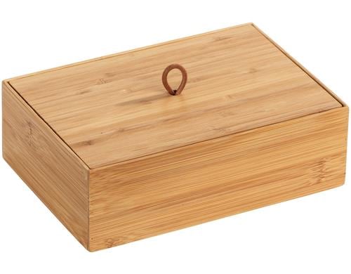 Wenko Bambus Box Terra mit Deckel 22 x 15 x 7 cm