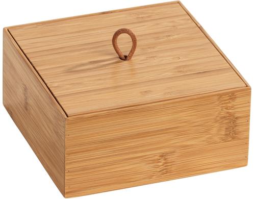 Wenko Bambus Box Terra mit Deckel 15 x 15 x 7 cm