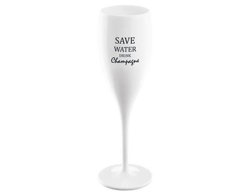 Koziol Sektglas save water drink champagne HxD: 19.10x5.7, splmaschinengeeignet