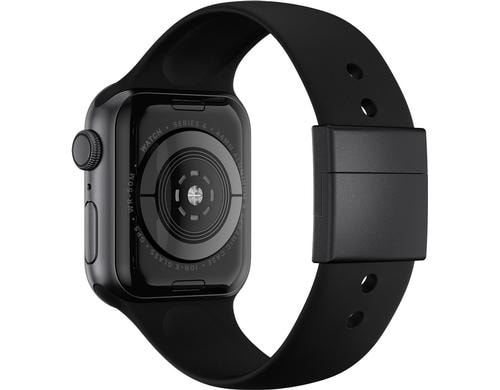 Apple Watch Band 44mm Schwarz mit schwarzem Verschluss