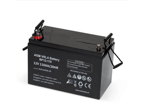 AutosolarAGM Batterie 12V/110Ah wartungsfrei