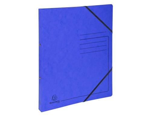 Exacompta Ringbuch Top Color 2 cm mit Gummiband, Format A4, Blau