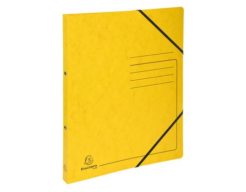 Exacompta Ringbuch Top Color 2 cm mit Gummiband, Format A4, Gelb