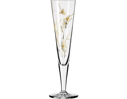 Ritzenhoff Champagnerglas Marvin Goldnacht 1 Stck, 7,9 x 7,9 x 26,6 cm