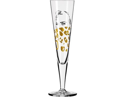 Ritzenhoff Champagnerglas Lenka Goldnacht 1 Stck, 7,9 x 7,9 x 26,6 cm