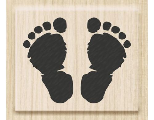 Heyda Motivstempel Footsteps Grsse: 3.5 x 2.8 cm
