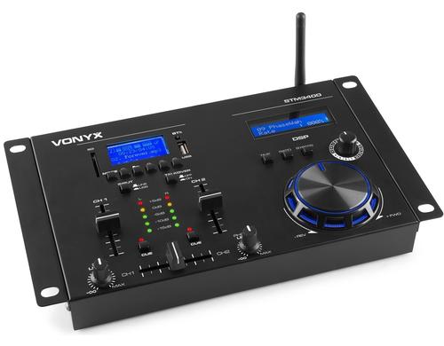 Vonyx STM3400 2-Kanal DJ Mixer mit Jog Wheel